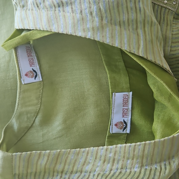 Label Mansi Nagdev Green Kurta Set - Picture 11 of 13